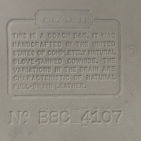 Coach Vintage Light Green Basket Shoulder Bag 4107 - Picture 13 of 13